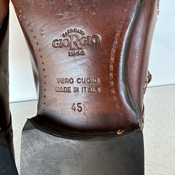 Giorgio 1958  Platinum Italian Shoes Size 12-45 main image 3